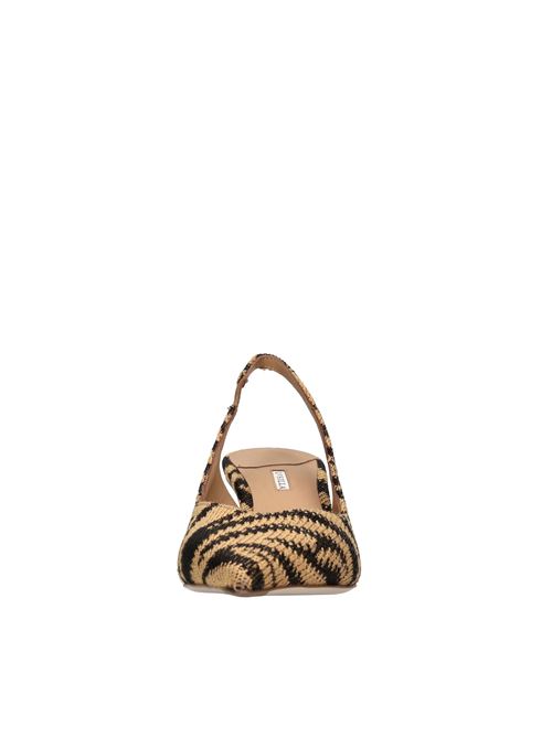 Décolleté slingback modello VIVIENNE in tessuto LE SILLA | 4206D060BXPPMOGANO-NERO